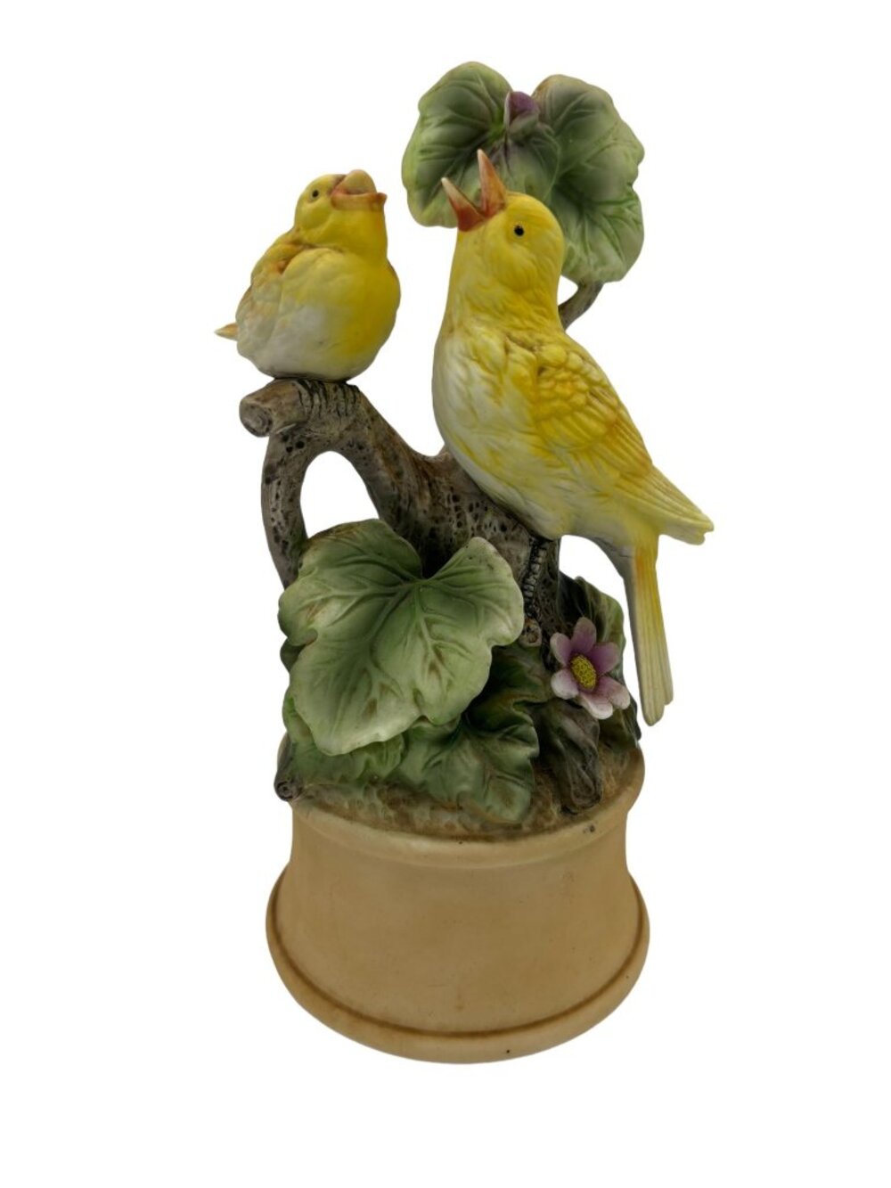 Vintage Shafford Yellow Canary UNWORKING Music Box 7.5"